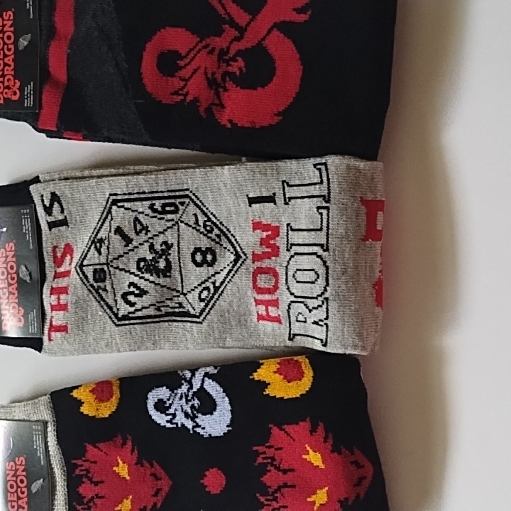 Dungeons & Dragons, D&D 3 bundle Crew Socks